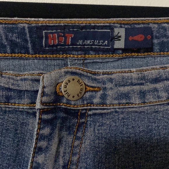 Beautiful jean skirt with pink lace - Picture 3 of 3